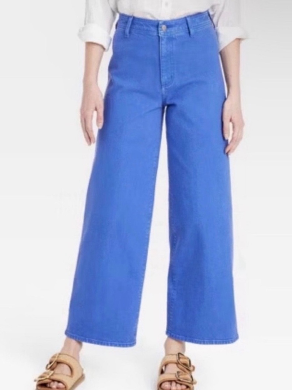 nwt- Universal Thread sz.10
Sea Blue  Wide-Leg Jeans
High rise sailor wide leg